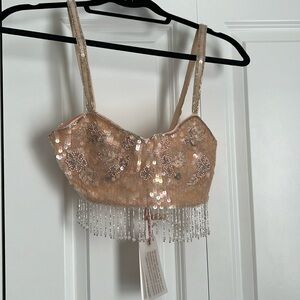 NWT Loveshackfancy Maeva crop top 2